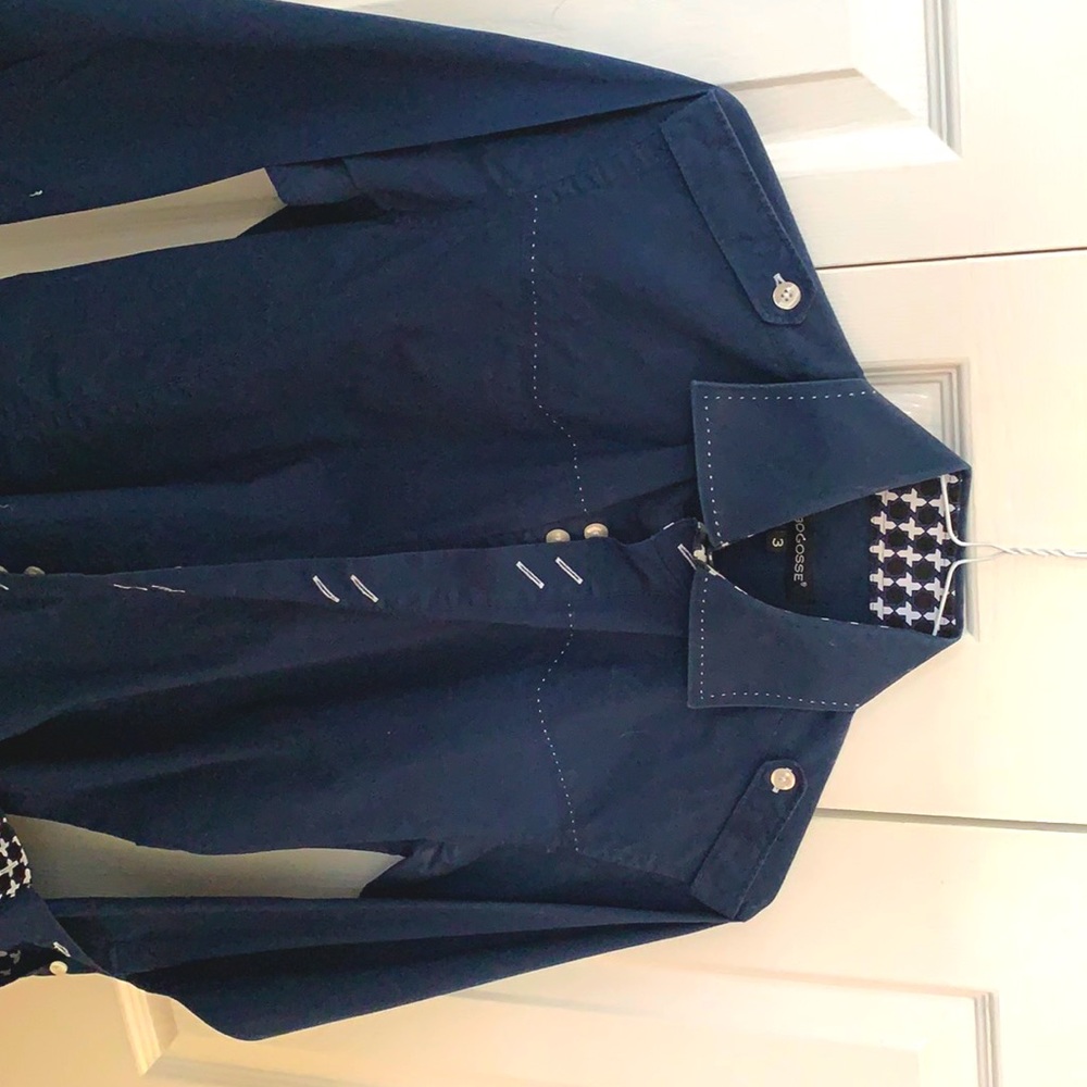 Men’s navy blue dress shirt